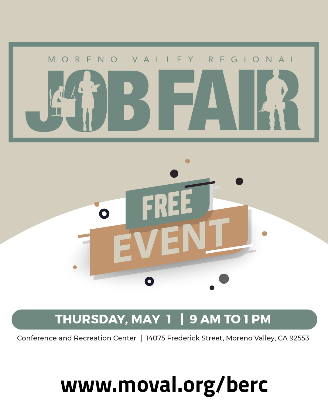 Job Fair: May 1; 10 am - 1 pm