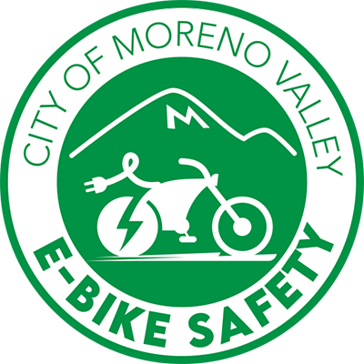 City of Moreno Valley E-Bike SAfety logo